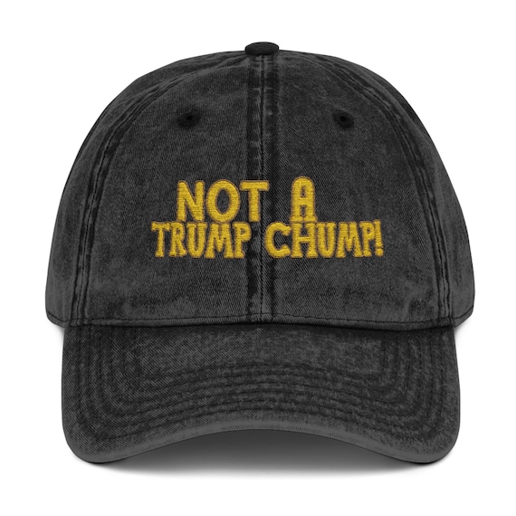 Vintage Humor & Advocacy: Unique Anti Trump Cap for the Trendy Rebel, Funny Embroidered Hat, Political Satire Gift for Activists