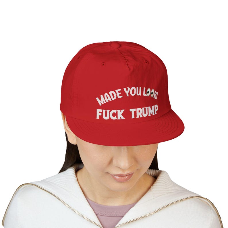 Made You Look "F" Trump Surf Cap | Political Statement Hat image 12