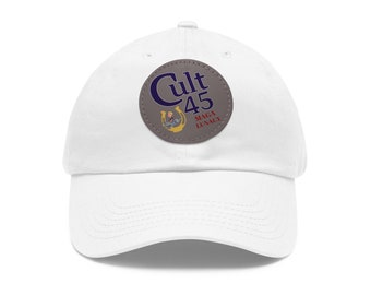 Casquette anti-atout culte 45 pour papa : cadeau politique avec écusson en cuir