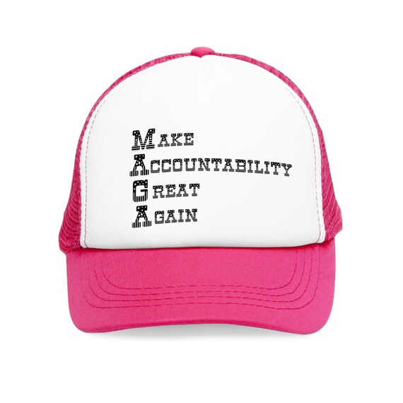 MAGA Lock Him Up Accountability Hat - Mesh Cap In Four Colors - Make A Difference With Every Wear!