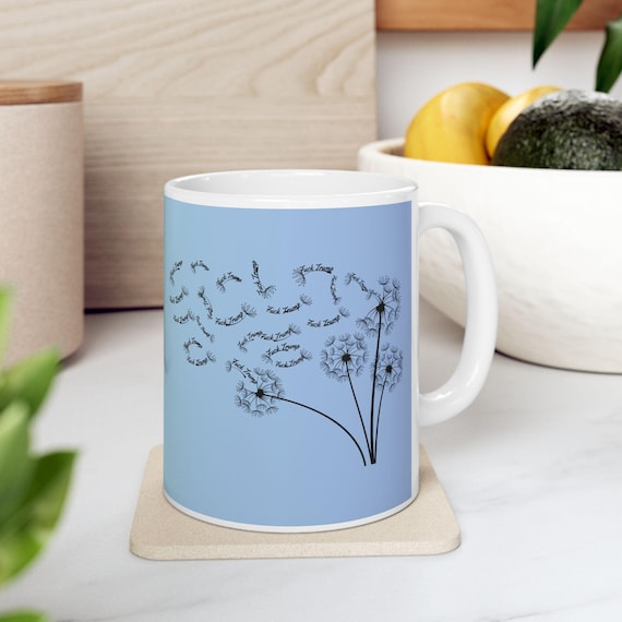Dandelion Anti Trump Ceramic Mug | Subtle FDT Home or Office Coffee Cup