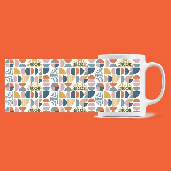 Retro Personalized Jumbo Mugs