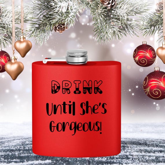 Funny Stainless Steel Flask, Great Groomsmen Gift, Bachelorette Party Favor, Unique Wedding Gift, Humorous Barware