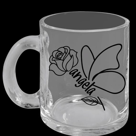 Personalized Floral Coffee Mug - Gift for Plant Lovers, Tea Drinkers, Mother's Day, Birthday, and Home Decor, Custom Name Mug