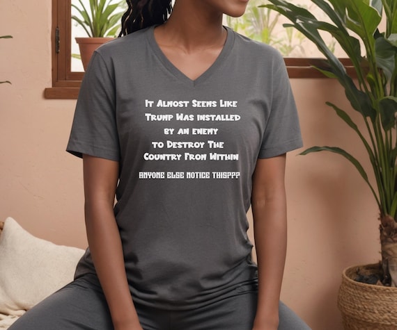 Activism Attire: Unisex V-Neck Tee for Bold Statements & Comfortable Style - Comfortable Tee for Activists, Statement T-Shirt, Protest Shirt