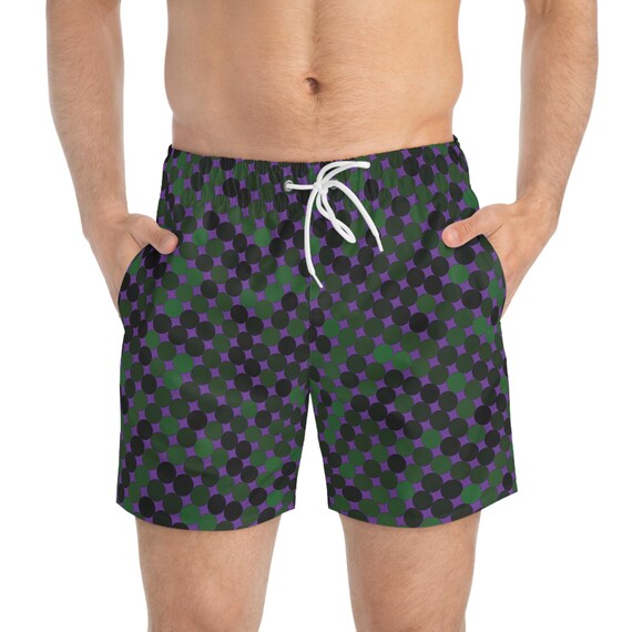 Playful Polka Dot Swim Trunks for Stylish Dads - Summer Ready Beachwear! Vacation Essential, Perfect for Pool Parties, Gifts for Dads