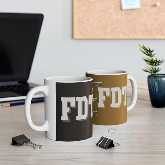 Unique FDT Foxtrot Delta Tango Ceramic Mug - Unforgettable Gift for Activist Coffee Enthusiasts, Unique Drinkware, Perfect for Birthdays