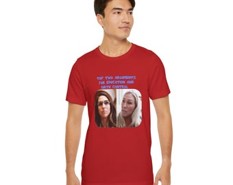 Anti MAGA Anti Trump Shirt - Marjorie Taylor Greene Lauren Boebert American Psycho Unisex Jersey T-Shirt - Lock Him Up T-shirt