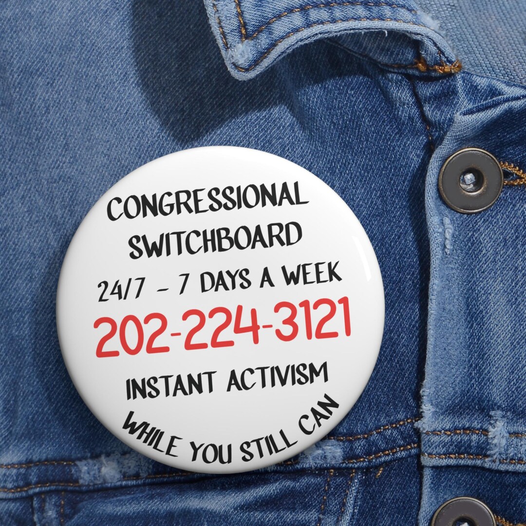 Congressional Switchboard Pin: Political Activist Button - Etsy