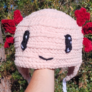 Axolotl Crochet Hat