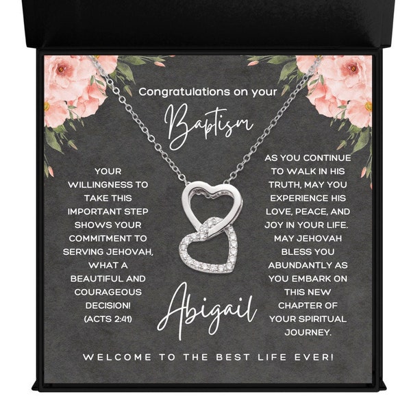 Jw Personalized Baptism Gift for Sisters, Best Life Ever, Congratulations on your Baptism Gift