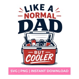 Wie ein normaler Vater Aber Cooler SVG Lustiges Vatertags-Shirt Design Golfen PNG