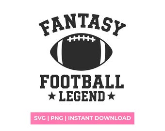 Fantasy Football Legend SVG PNG, Funny League Champion shirtontwerp digitaal snijbestand