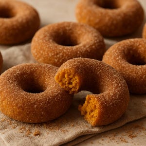 Pumpkin Donuts Recipe | Easy Baked Fall Dessert | Spiced Donuts for Thanksgiving & Autumn Brunch | Instant Download