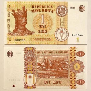 Moldova 1 Leu 2015 UNC