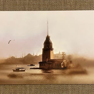 Turkey PTT Postcard for Collection - Leander&#39;s Tower, Istanbul