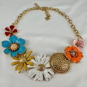 Oscar De La Renta - Necklace - Flowers