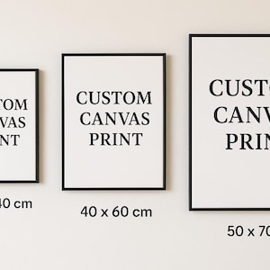 Personalisierte Leinwand: Personalisierte Foto Wand Kunst, Familie, Portrait Bild 2