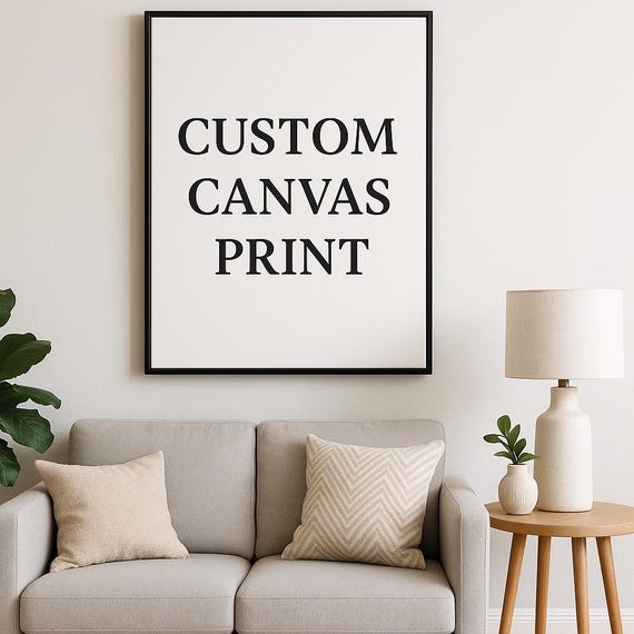 Custom Canvas Print: Personalized Photo Wall Art, Family Portrait
