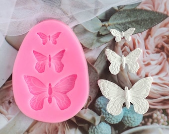Moldes de silicona con forma de mariposa para manualidades con azúcar, moldes para fondant, herramientas para decorar pasteles, moldes de chocolate, moldes para decoración de bodas, moldes de resina y moldes para llaveros.