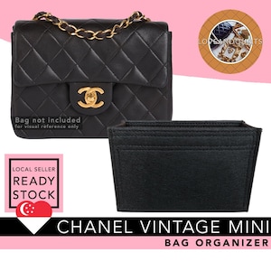 Chanel Vintage Mini Square Bag Organizer bag Insert bag Shaper bag Liner | Premium Felt Organiser