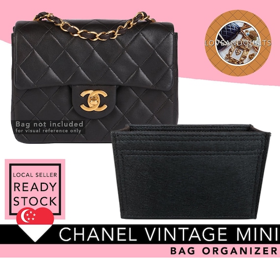 Chanel Vintage Mini Square Bag Organizer Bag Insert Bag Shaper Bag Liner Premium Felt Organiser Etsy