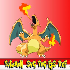 Charizard Svg, Charizard png, Pokemon Cricut Vector Bundle, cut File For Cricut Silhouette, Charizard