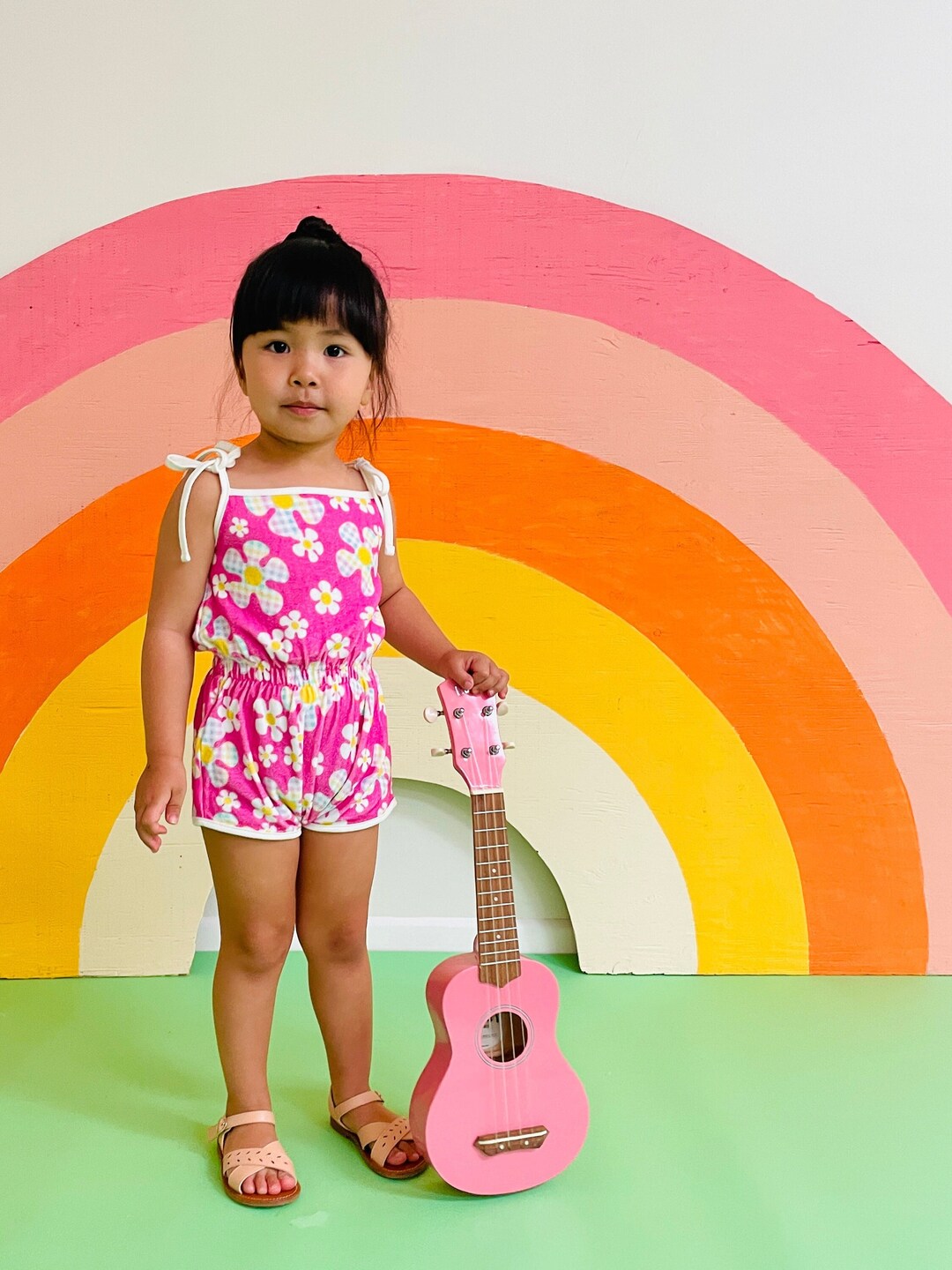 Girls Flower Power Sunsuit main image 1