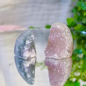 Mini Rainbow Sugar Amethyst Freeforms- You Choose! | Amethyst from Uruguay | Pocket-Sized Crystal Magic | Druzy Amethyst | Sparkly Gems