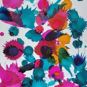 &quot;Aquarell &quot;&quot;Blumentanz&quot;&quot;&quot;