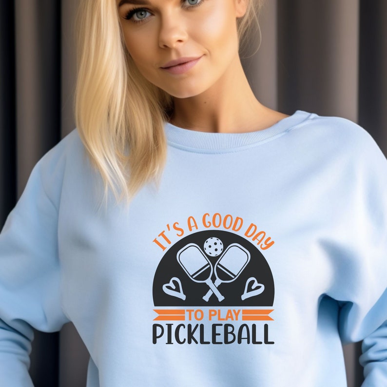Funny Pickleball Crewneck Longsleeve Pickleball Sweater Moisture