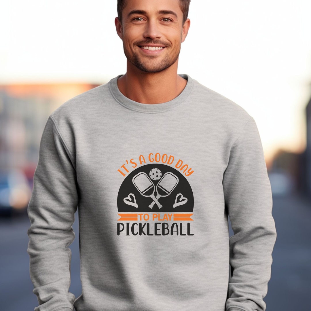 Funny Pickleball Crewneck Longsleeve Pickleball Sweater Moisture