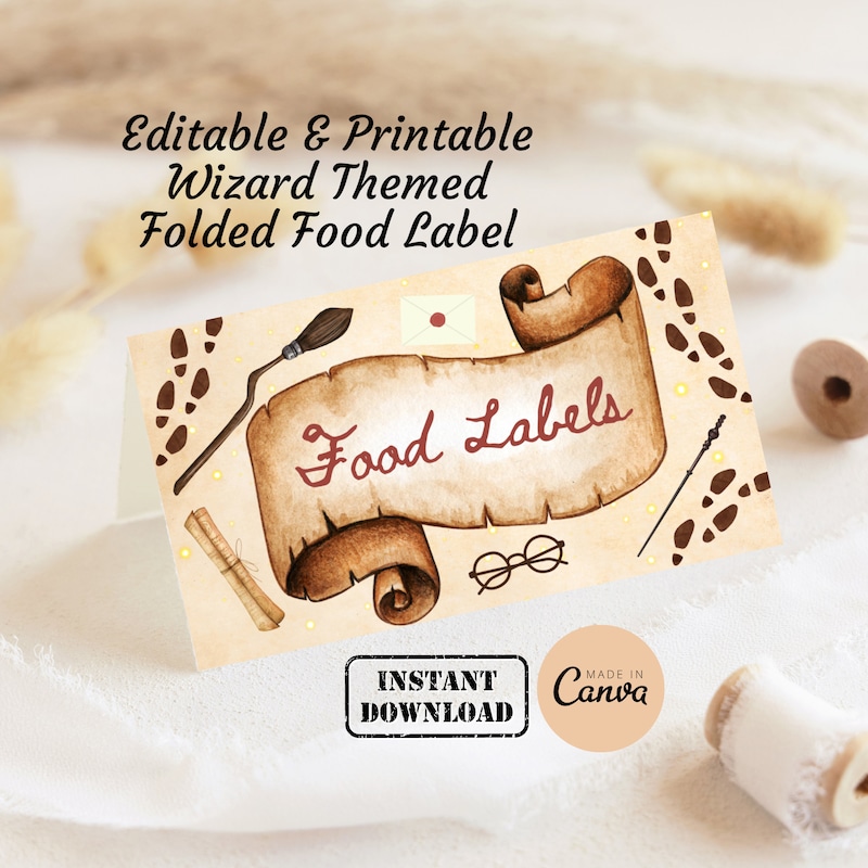 Harry potter food labels - Etsy