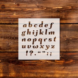 Alphabet Stencil, Stencil for Lettering, Letter Stencils, Letter Stencils for Painting, Cute Stencils, Reusable Stencil, Stencils for Art