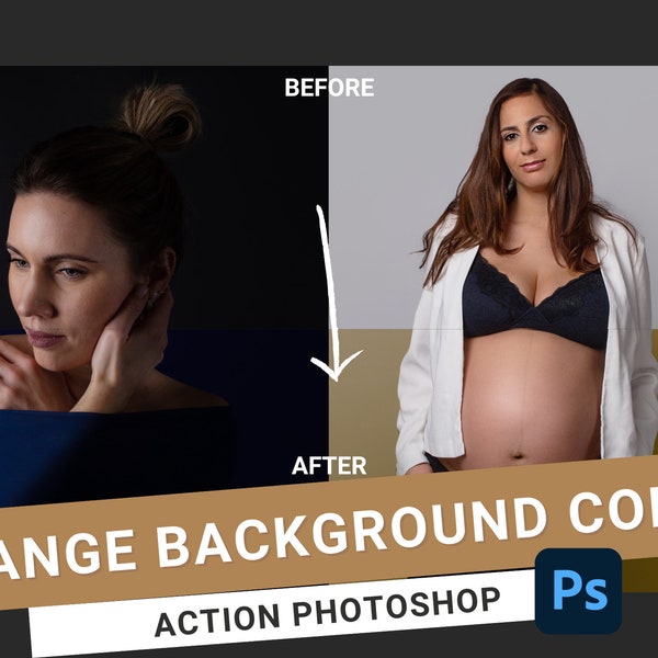 Action Photoshop changer la couleur du fond - Photoshop action change color background