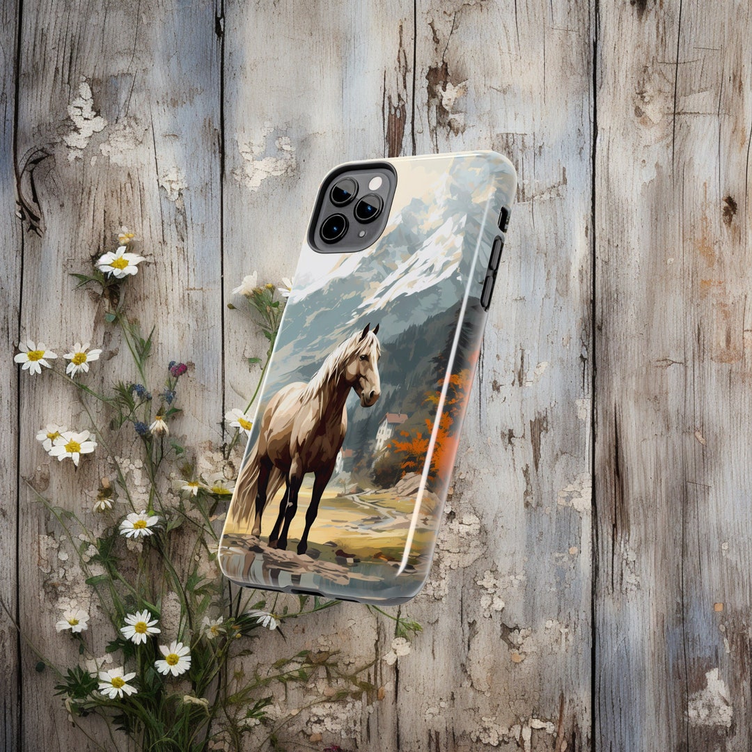 Cute Boho Horse iPhone Case Equestrian Chic Fits 11 12 13 Etsy