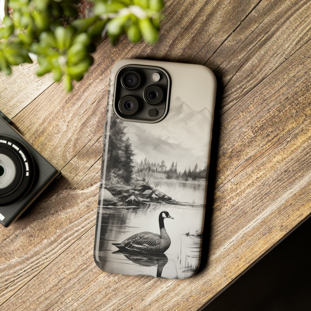 Canada Goose Phone Case for iPhone & Samsung Charcoal Sketch - Etsy