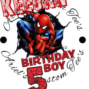 Spiderman Birthday Boy Png