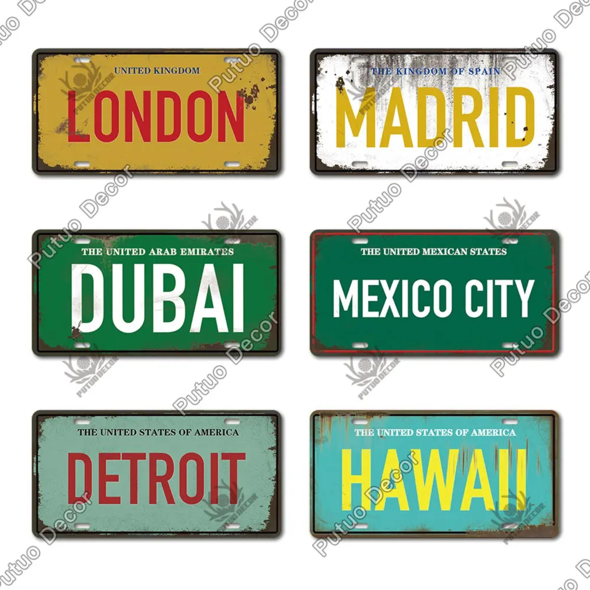 Dubai license plate - Etsy 日本