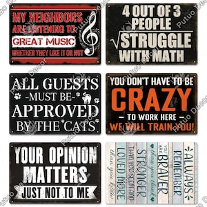 Lustig sarkastisches Vintage Art Plakat-Blechschilder Retro Plaque Metallplatte-Wand-Kunst-Dekor-Haus Wohnzimmer Einzigartige Geschenkidee Immer sich erinnern