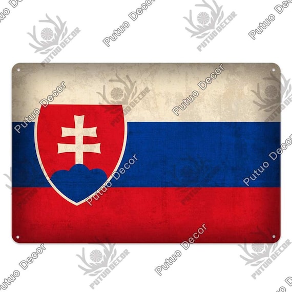 Vintage-Plakette Aus Metall – 7,8x11,8 Cm, Gerollte Kanten, Mit Aufhänkelöchern