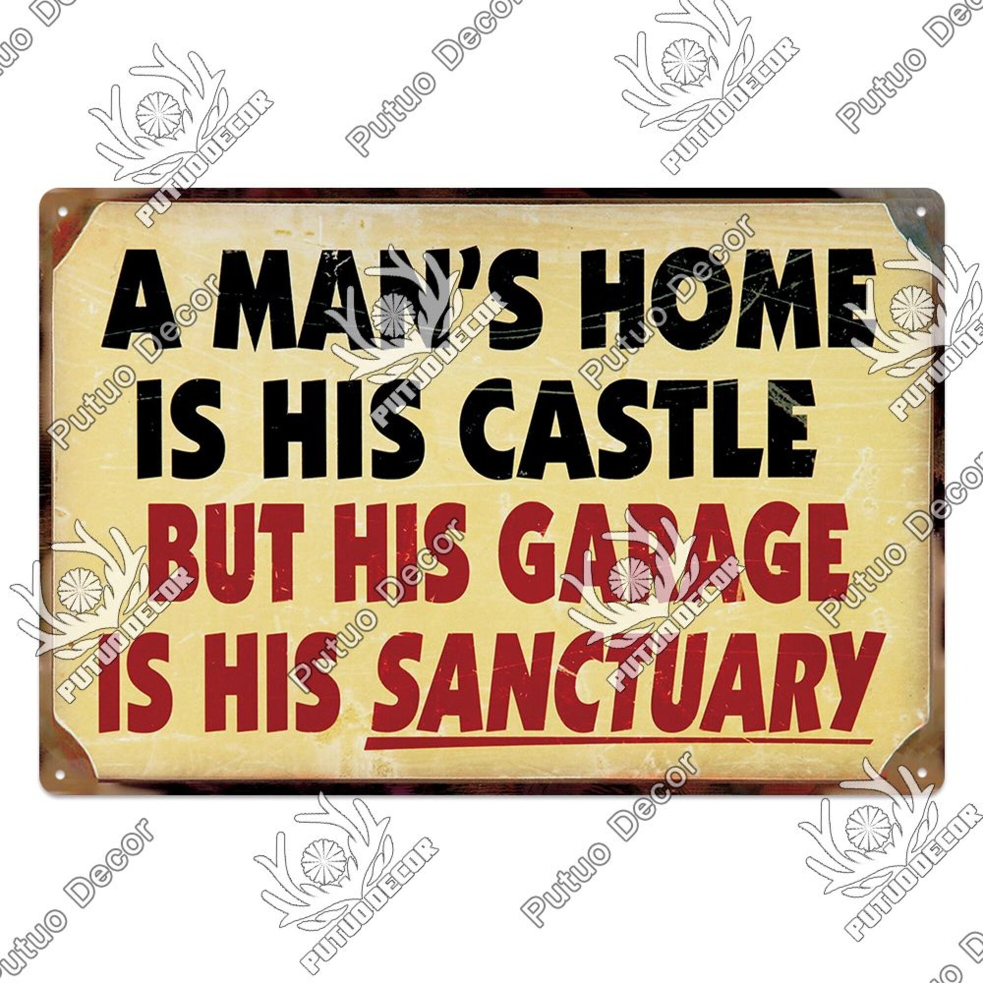 thumbnail image 2 of Vintage Tool Rules Tin Sign - 7.8x11.8 Inch Metal Garage Wall Decor Plaque 2 of 12