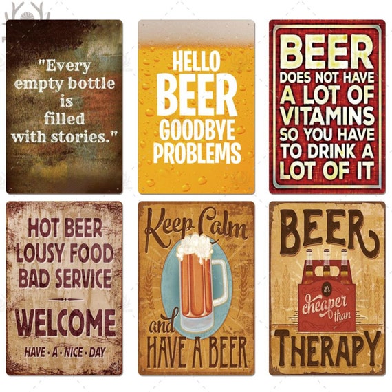 Lustiges Blechschild Für Bad, Küche, Bar – 20,3 X 30,5 Cm, Metall, Wasserfest, Mit Aufhängelöchern