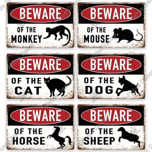Beware of Sheep Sign - Etsy