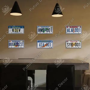 Welt Länder Themed Lizenz Metallplatten Vintage Verrostet Reise Souvenir Souvenir Zinn Plaque Wanddekor Schild Poster Honduras Anguilla