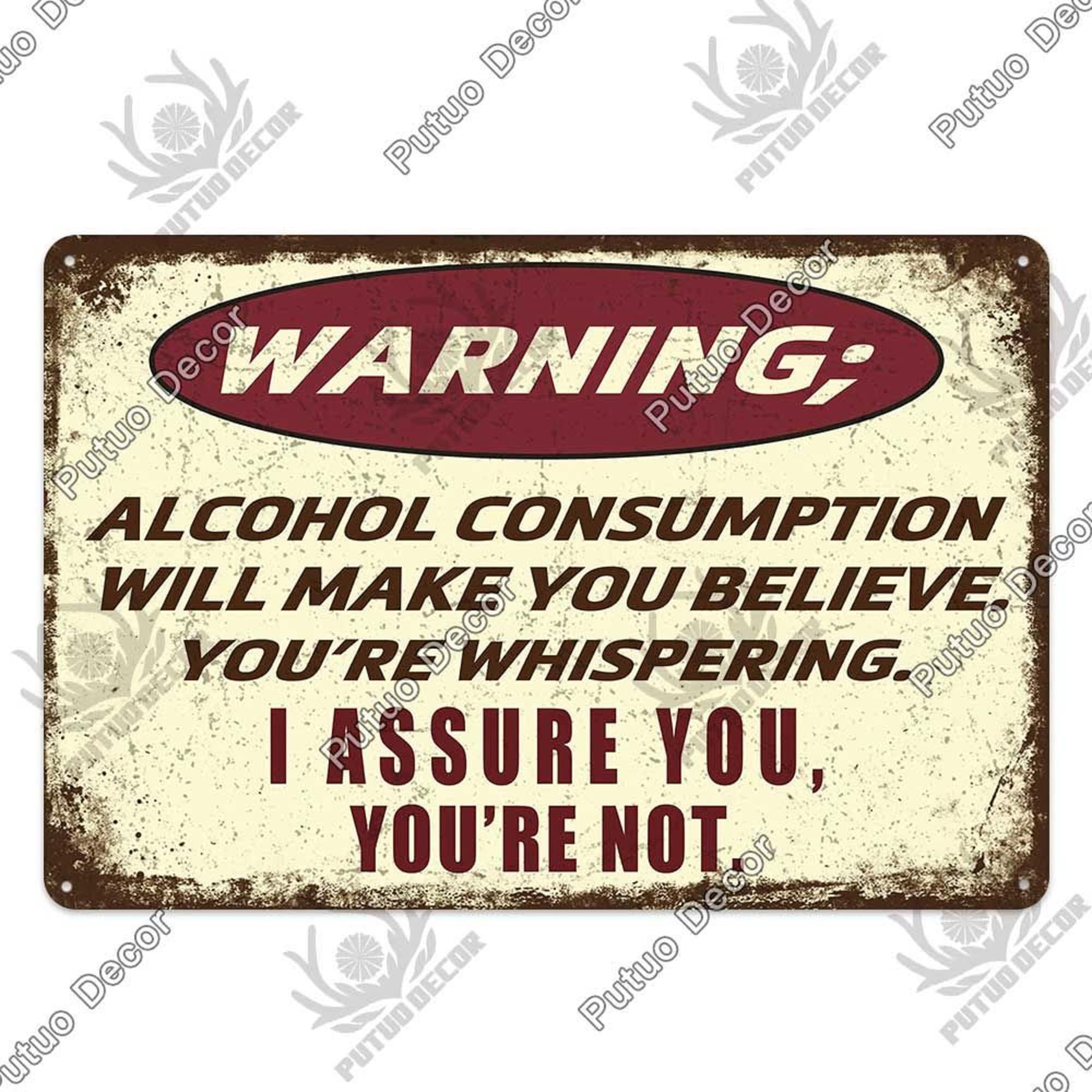 Politically Incorrect Metal Tin Sign - 8x12 Inch Vintage Funny Wall Decor For Man Cave & Bar