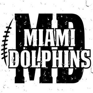 NFL Miami Dolphins Decal, Vinyl Decal