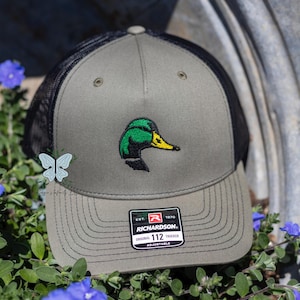 Mallard Duck Head Embroidered Richardson 112 | 6 Panel Trucker Cap/Hat