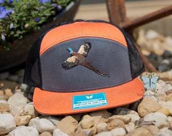Pheasant Embroidered Richardson 168 Hat/Cap