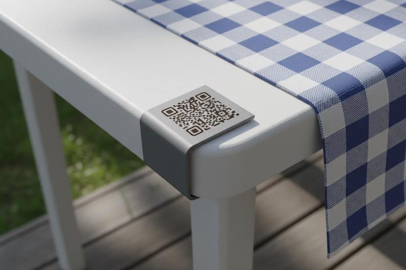 QR Code Table Clip for LIFETIME Tables | Vendor Display Clip | Business ...